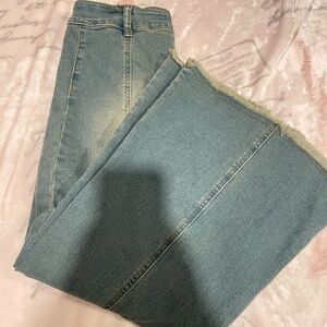 Blue Denim Maxi Skirt